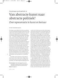 Van abstracte kunst naar abstracte politiek?