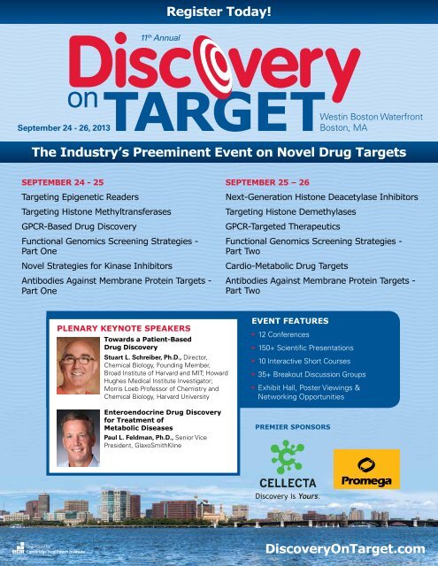 The Industry's Preeminent Event on Novel Drug Targets ...