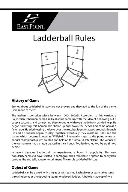 Ladderball Rules - EastPoint Sports