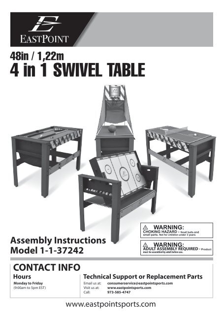 Swivel Table - EastPoint Sports