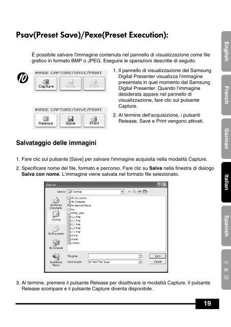 Samsung Digital Presenter Manuale d'uso del software - Medium