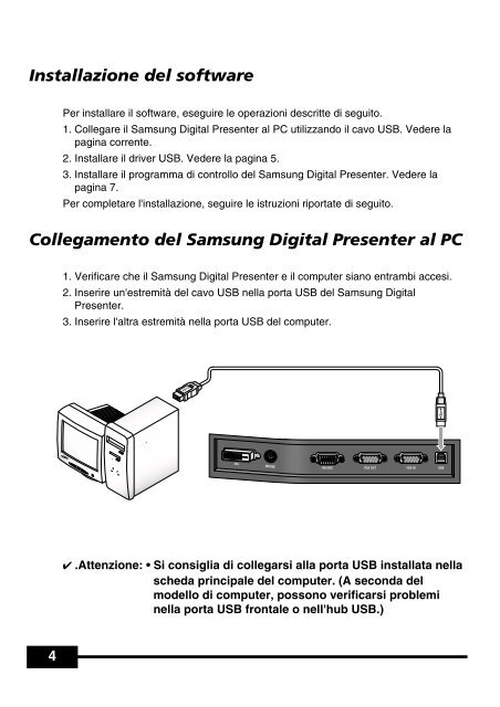 Samsung Digital Presenter Manuale d'uso del software - Medium