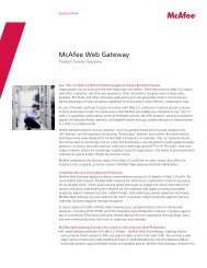 Solution brief: McAfee Web Gateway - NwTech