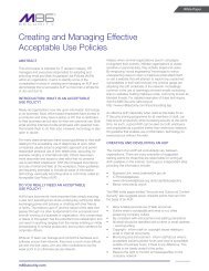 Creating and Managing Effective Acceptable Use Policies - NwTech