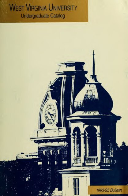 1993 1995 Catalog Catalogs West Virginia University