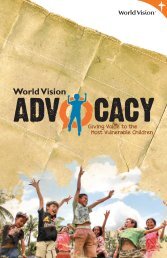 World Vision Advocacy Portfolio - Giving Voice to the Most Vulnerable Children