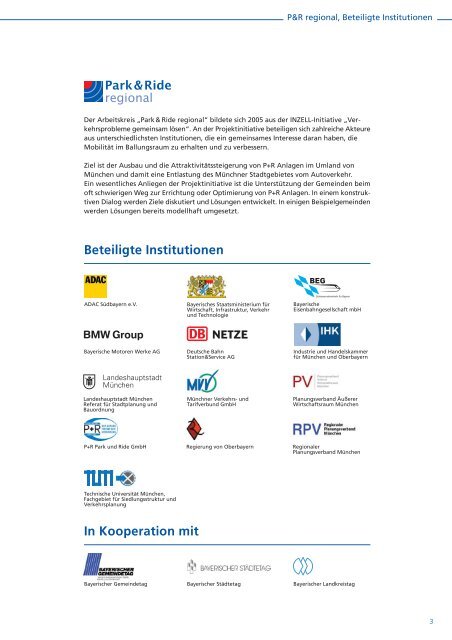 Leitfaden P+R Anlagen - Planen, Bauen und Betreiben - MVV