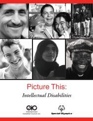 Picture This: Intellectual Disabilities - Special Olympics