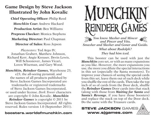 Rules PDF - Munchkin
