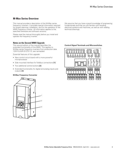 M-Maxâ„¢ Series Adjustable Frequency Drive - Eaton Corporation