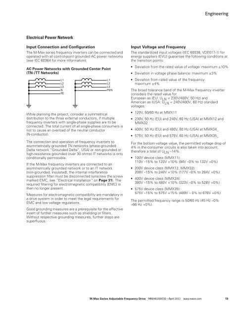 M-Maxâ„¢ Series Adjustable Frequency Drive - Eaton Corporation