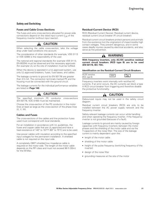 M-Maxâ„¢ Series Adjustable Frequency Drive - Eaton Corporation