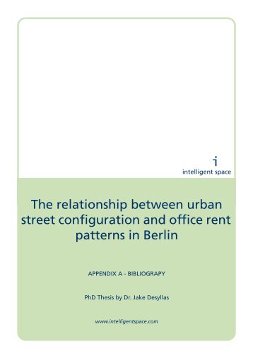 The relationship between urban street ... - Intelligent Space