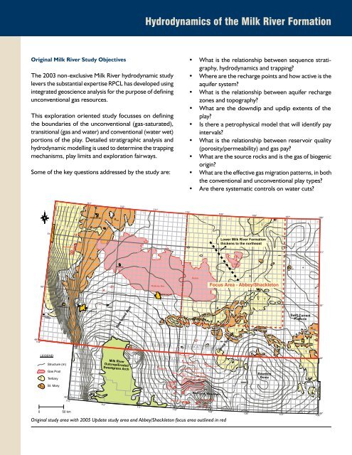 Hydrodynamics of the Milk River Formation - Canadian Discovery Ltd.