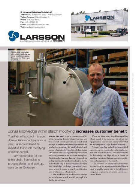 increases customer benefit - Larssonsweden