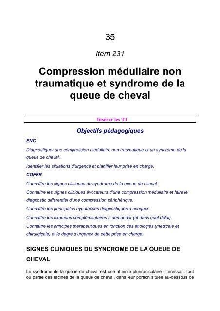 Compression Ma C Dullaire Non Traumatique Et Syndrome De La Umvf