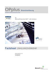 Factsheet ZAHLUNGSVERKEHR - OPplus fÃ¼r Microsoft Dynamics ...