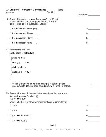 Ap Statistics Chapter 11 Worksheet Rev2