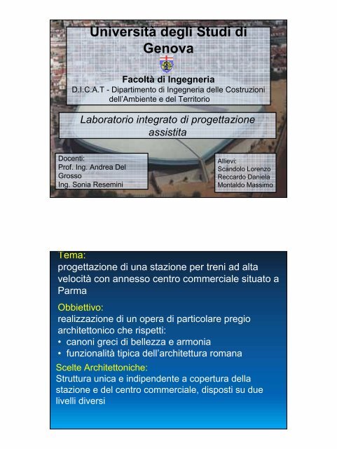 gruppo 5 - Ingegneria strutturale e geotecnica - UniversitÃ  degli ...