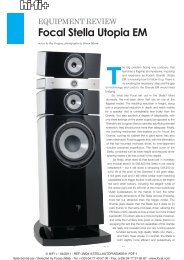 EquipmEnt REviEw Focal Stella Utopia EM - EXCELIA HIFI