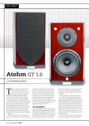 Atohm GT 1.0 - Ultra High-End Audio and Home Theater Review