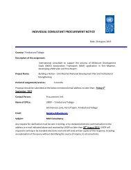 individual consultant procurement notice - UNDP Trinidad and Tobago