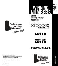2005 - The Delaware Lottery