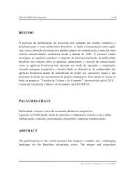 RESUMO PALAVRAS-CHAVE ABSTRACT - GVpesquisa