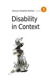 Resource Disability Portfolio Guide 1 - Network of European ...