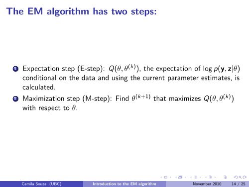 Introduction to the EM algorithm - Department of Statistics