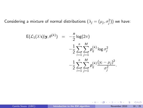 Introduction to the EM algorithm - Department of Statistics