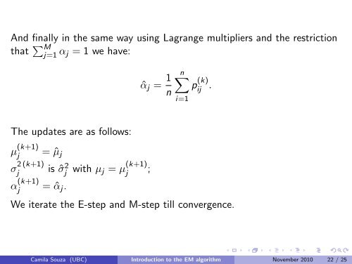 Introduction to the EM algorithm - Department of Statistics