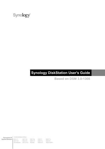 Synology DiskStation User's Guide - Computer Audiophile