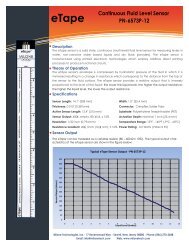 Continuous Fluid Level Sensor PN-6573P-12 - Milone Technologies ...