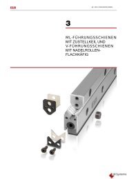 ML-FÃHRUNGSSCHIENEN MIT ZUSTELLKEIL UND V ...