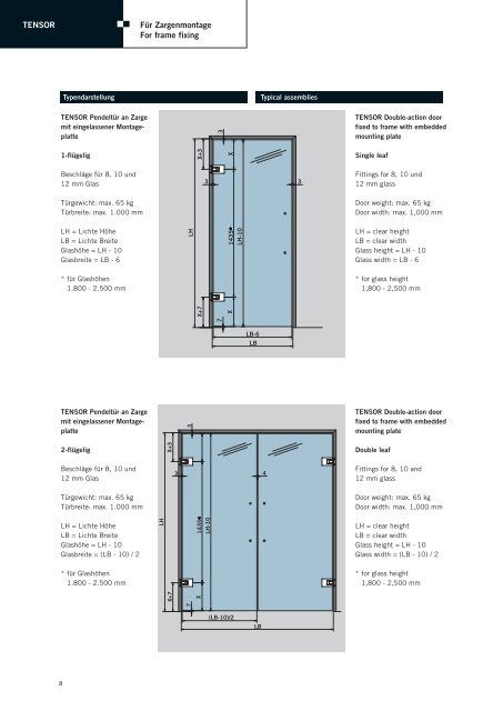 Prospekt Dorma Tensor - Ayinger Glaserei