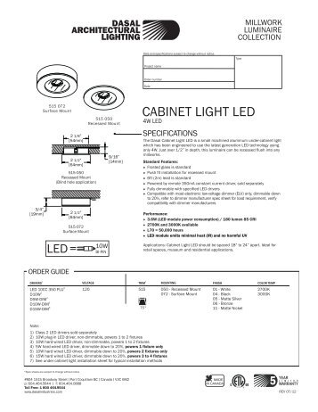 CABINET LIGHT LED - DASAL Industries