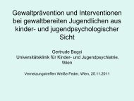 Vortrag Dr. in Gertrude Bogyi - Die WeiÃe Feder