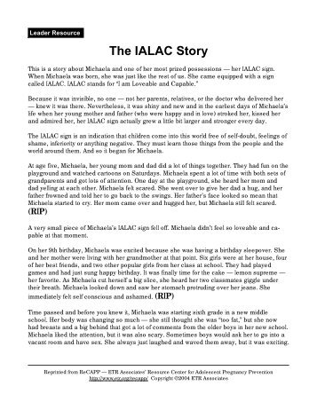 IALAC Story - ETR Associates