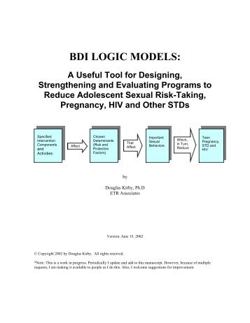 BDI LOGIC MODELS: - ETR Associates