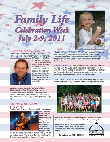 Family Life - Green Lake Conference Center