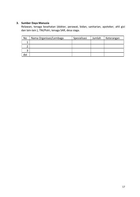 Peraturan Kepala BNPB No.08 Tahun 2011