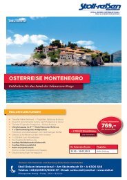 OSTERREISE MONTENEGRO - Stoll Reisen International