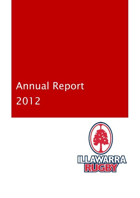 IDRU Annual Report 2012 - Illawarra Rugby