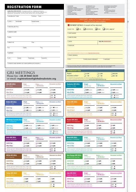 deutsche gri 2011 - Global Real Estate Institute