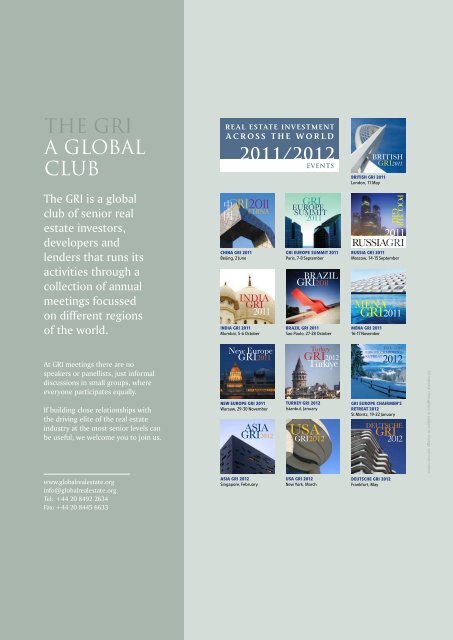deutsche gri 2011 - Global Real Estate Institute
