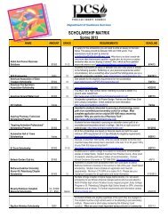 scholarship matrix - Osceola Fundamental High School - Pinellas ...