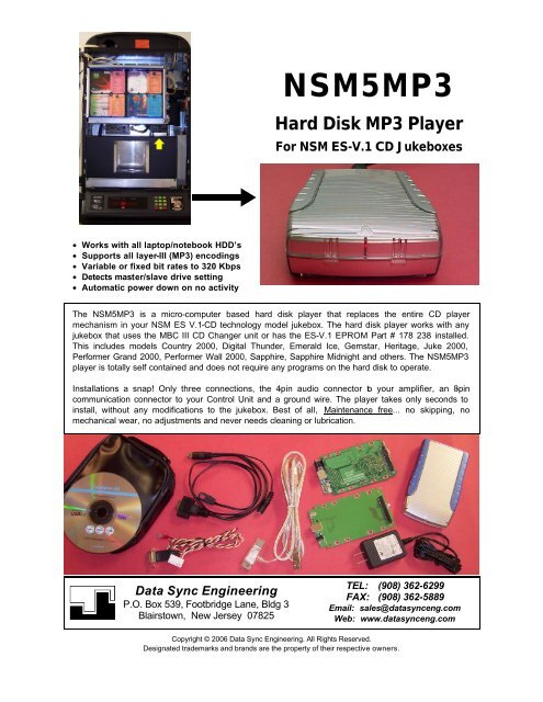 NSM5MP3 - CD Changer Interfaces and Conversion Kits for ...