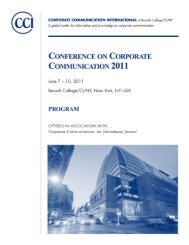 June 7 - Corporate Communication International