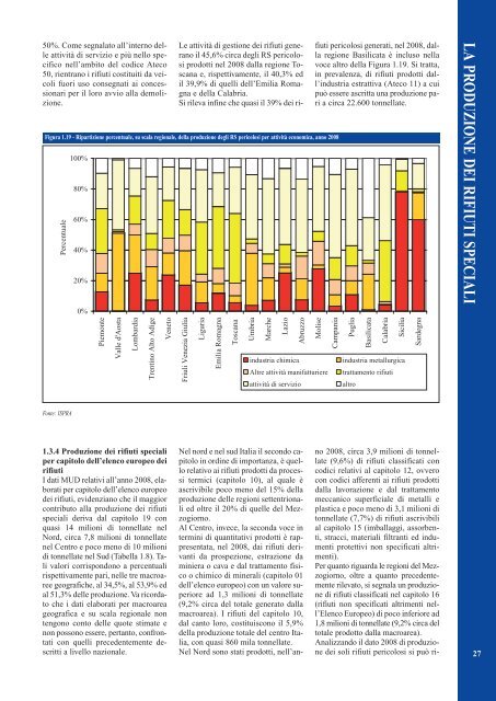 Rapporto rifiuti speciali 2010 - Ispra